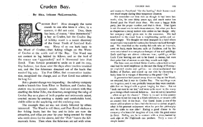 Cruden Bay – By Alex. Inkson McConnochie.