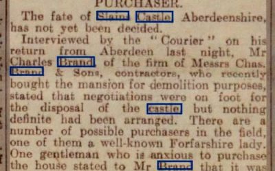 Future Of Slains Castle – 1925
