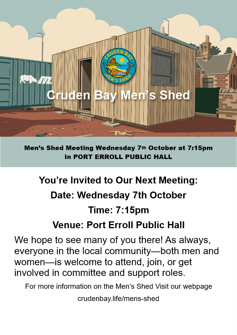Men's Shed Poster 7th October